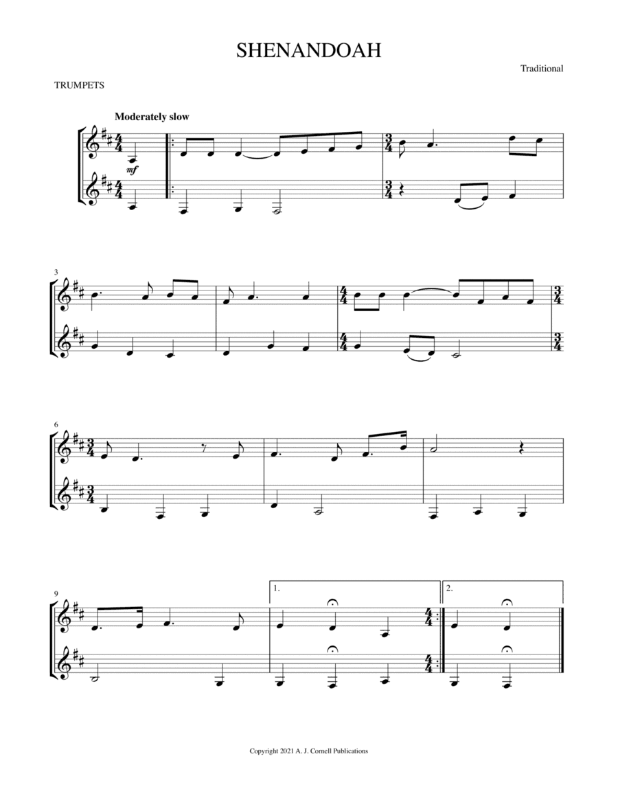 Shenandoah (arr. Mark Phillips)