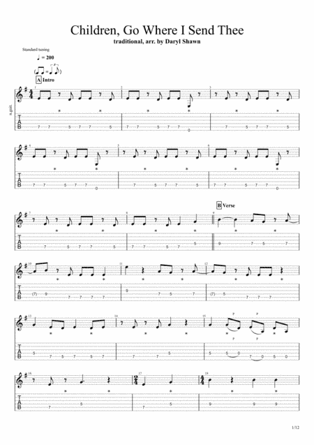 Children, Go Where I Send Thee (arr. Daryl Shawn)
