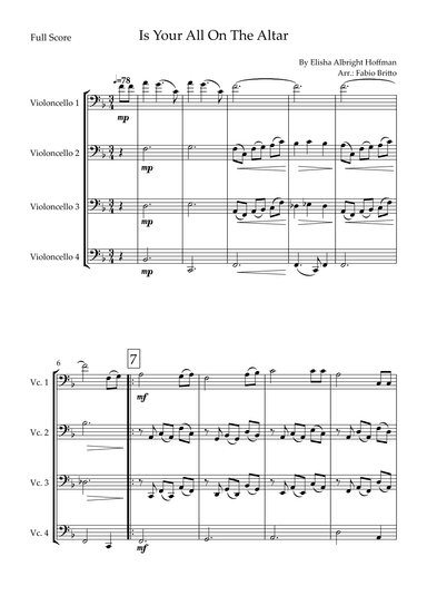 Is Your All On The Altar? (arr. Fabio Britto)