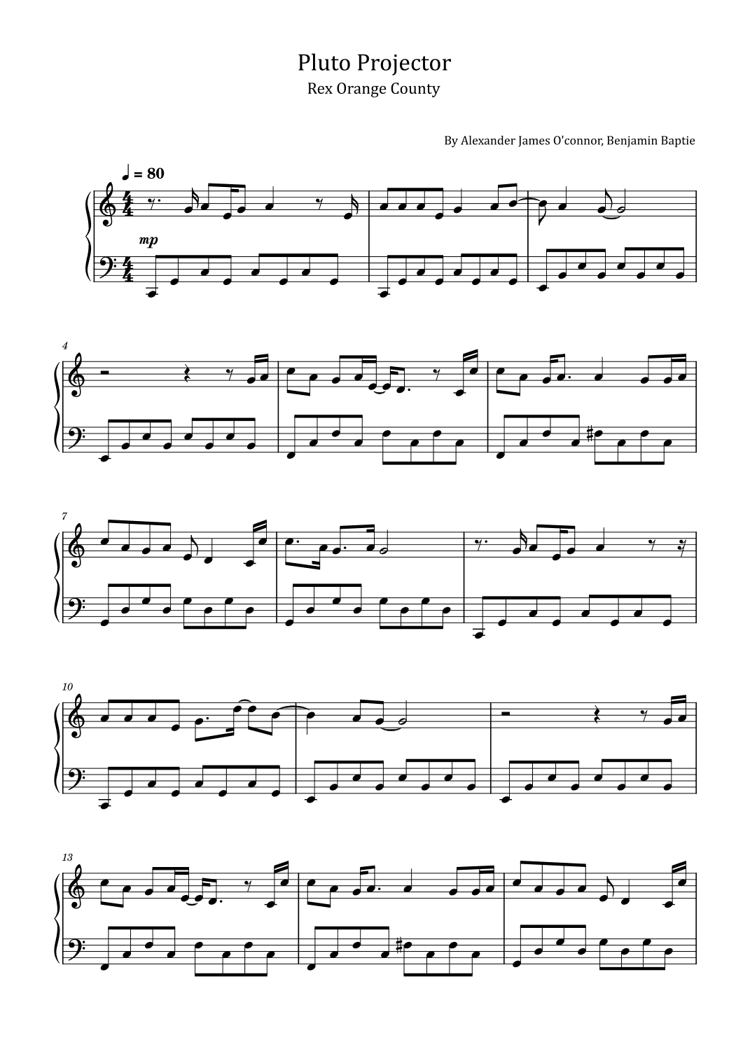 Pluto Projector (arr. poon)