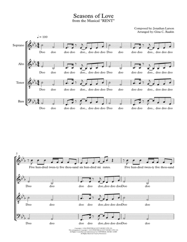 Seasons Of Love (arr. Gina Raakin)