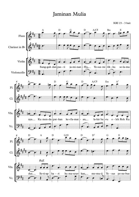 Blessed Assurance (arr. Angie Wiranata)