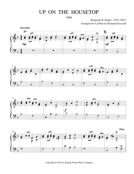 Up on the Housetop (arr. Richard Giszczak)