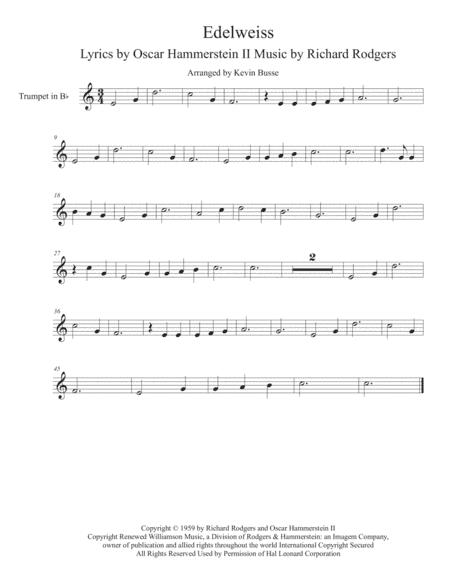 Edelweiss (arr. Kevin Busse)