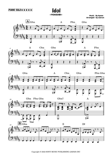 Idol (arr. caorun)