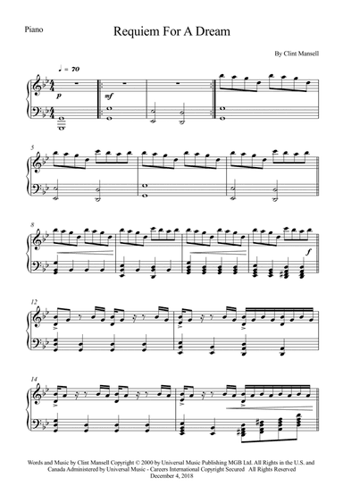 Requiem For A Dream (arr. Wesley S. SIlva)