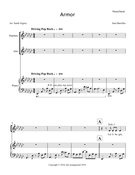 Armor (arr. Sarah Zegree)