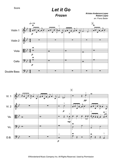 Let It Go (arr. Franz Bader moringa-music.com)