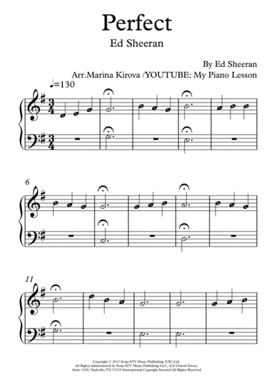 Perfect (arr. Marina Kirova)
