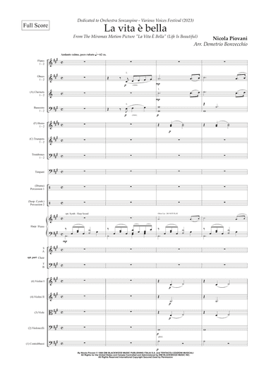 Life Is Beautiful (la Vita E Bella) (arr. Demetrio Bonvecchio)