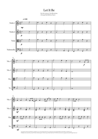 Let It Be (arr. Matthew pyeon)