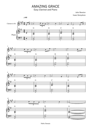 Amazing Grace (arr. Isaac Gonçalves)