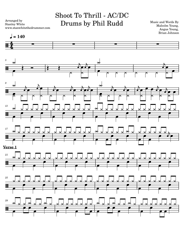Shoot To Thrill (arr. Stanley White)