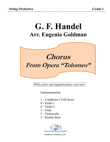 Chorus from Opera "Tolomeo" (arr. Eugenia Goldman)