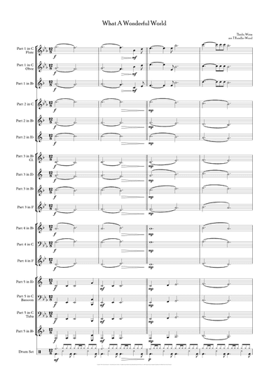 What A Wonderful World (arr. Tom Rundle-Wood)