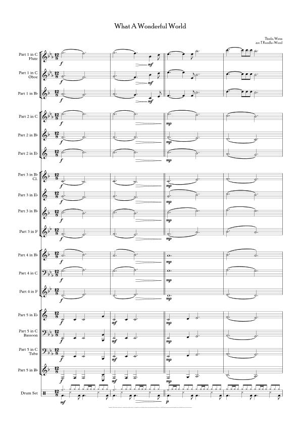 What A Wonderful World (arr. Tom Rundle-Wood)