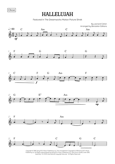 Hallelujah (arr. Benzaiten Editions)
