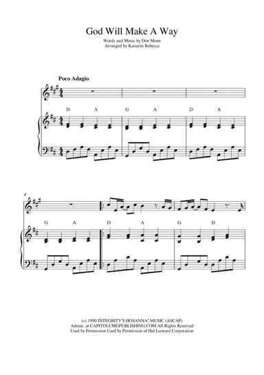 God Will Make A Way (arr. Kaiserin Rebecca)