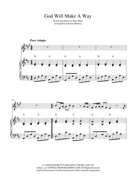 God Will Make A Way (arr. Kaiserin Rebecca)