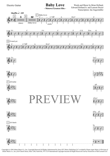 Baby Love (arr. Jan Angermüller)