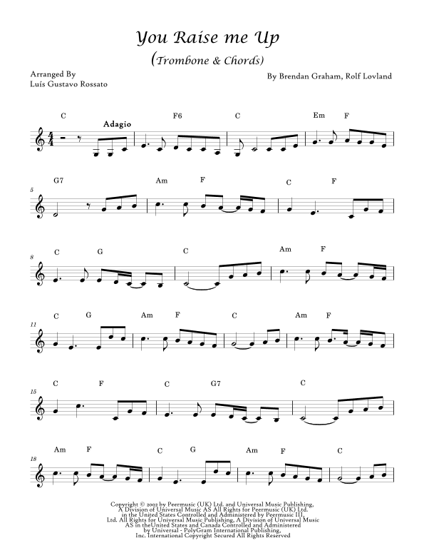 You Raise Me Up (arr. Luís Gustavo Rossato)