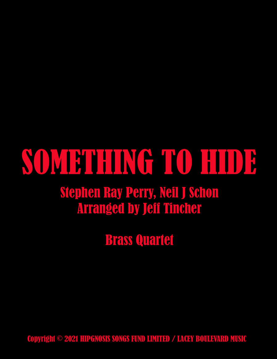 Somethin To Hide (arr. Jeff Tincher)