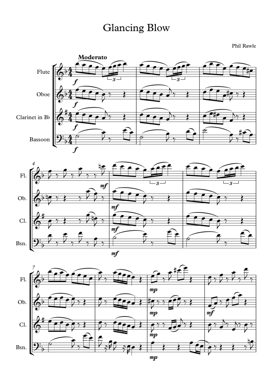 Glancing Blow - Wind Quartet