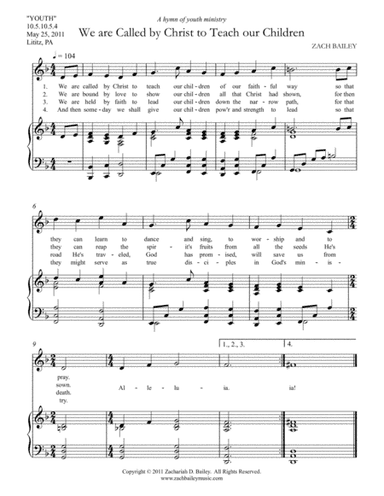 We Are Called by Christ to Teach Our Children