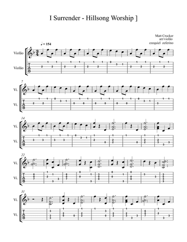 I Surrender (arr. by ezequiel)