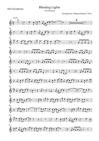 Blinding Lights (arr. Melquisedeque C.Silva)