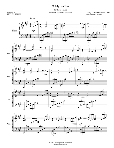 O My Father (arr. Stephen Jensen)