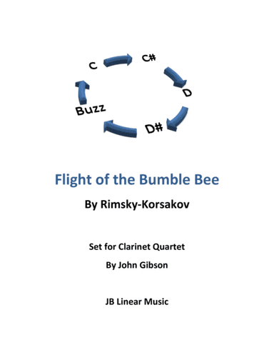Flight of the Bumble Bee for clarinet quartet (arr. John Gibson)