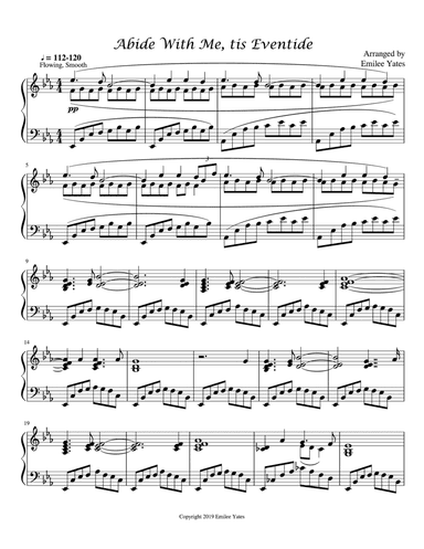 Abide with Me; tis Eventide (arr. Emilee Yates)