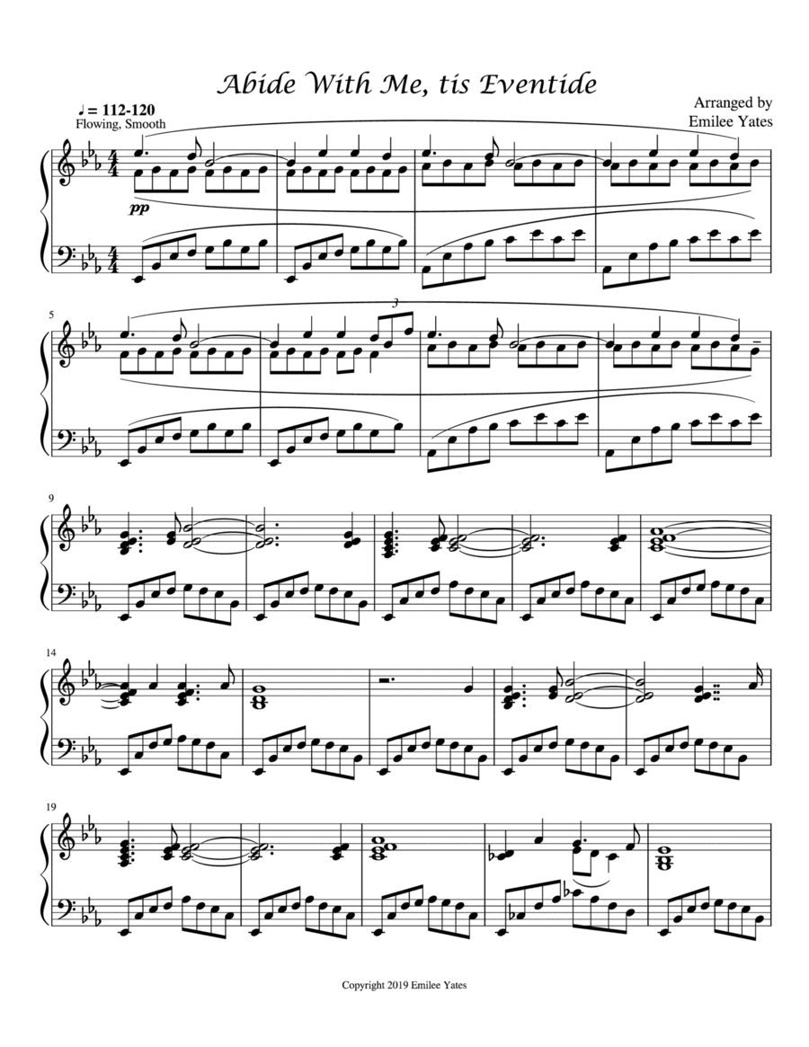 Abide with Me; tis Eventide (arr. Emilee Yates)