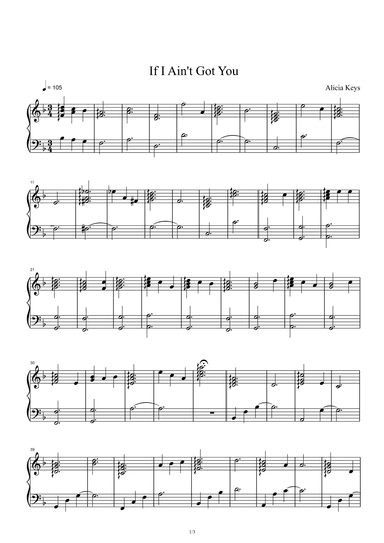 If I Ain't Got You (arr. Alicia Keys)