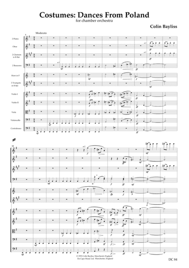 Polish Dances - score and parts (arr. Colin Bayliss)