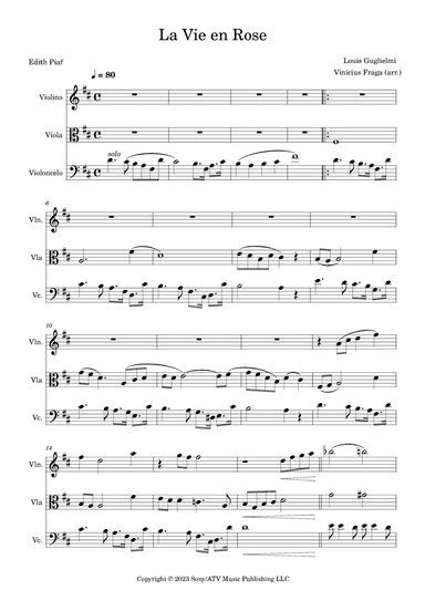La Vie En Rose (arr. Vinicius Fraga)