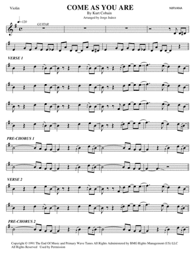 Come As You Are (arr. Jorge Juárez)