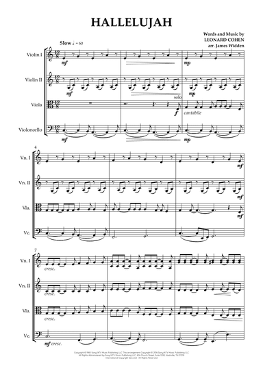 Hallelujah (arr. James Widden)