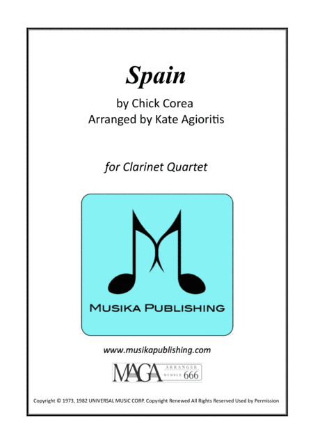 Spain (arr. Kate Agioritis)