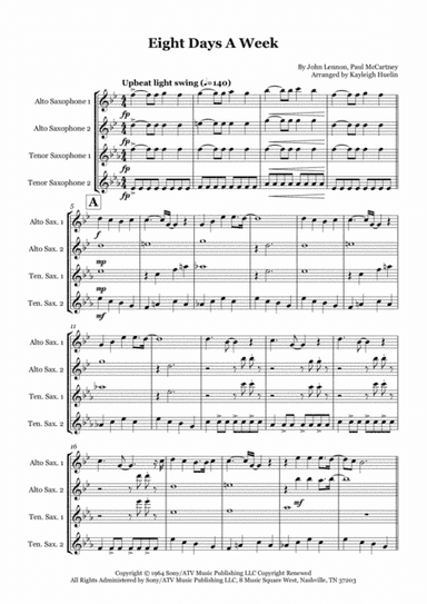 Eight Days A Week (arr. Kayleigh Huelin)