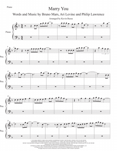 Marry You (arr. Kevin Busse)