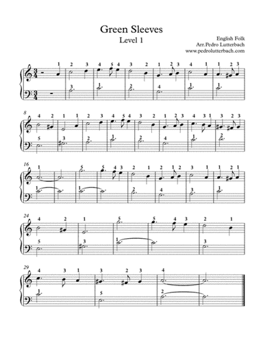 Green Sleeves (arr. Pedro Lutterbach)