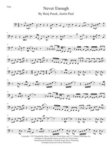 Never Enough (arr. Kevin Busse)