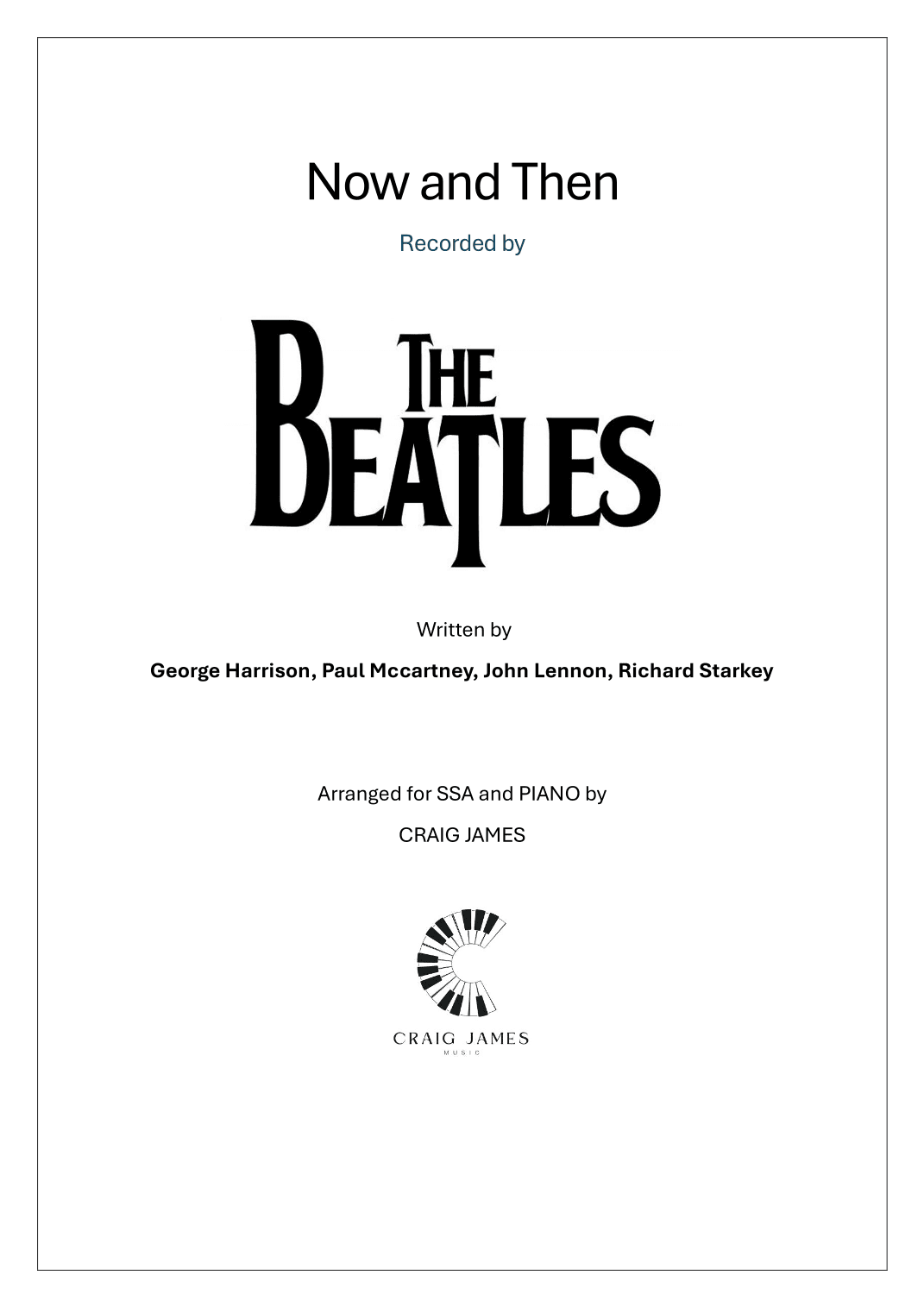 Now And Then (arr. Craig James)