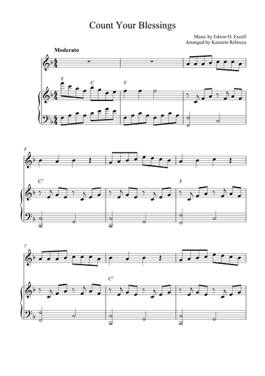 Count Your Blessings (arr. Kaiserin Rebecca)