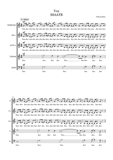 Vox (arr. Margaret Grottenthaler for newchoir)