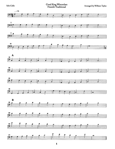 Good King Winceslass (arr. William Taylor)