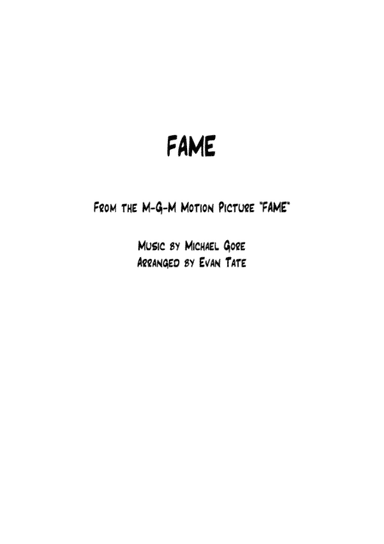 Fame (arr. Evan Tate)