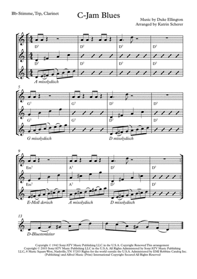 C-jam Blues (arr. Katrin Scherer)